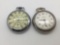 Pair of vintage pocket watches incl. Westclox Bulls Eye 90001 USA watch & Ingraham Autocrat USA