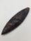 Very fine mahogany obsidian Native American leaf knife