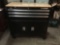 Husky rolling tool chest with wood top & misc tools inside - see pics