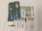 17 pc Gorham Celeste pattern sterling silver flatware incl. knives, serving spoons & 8 spoons