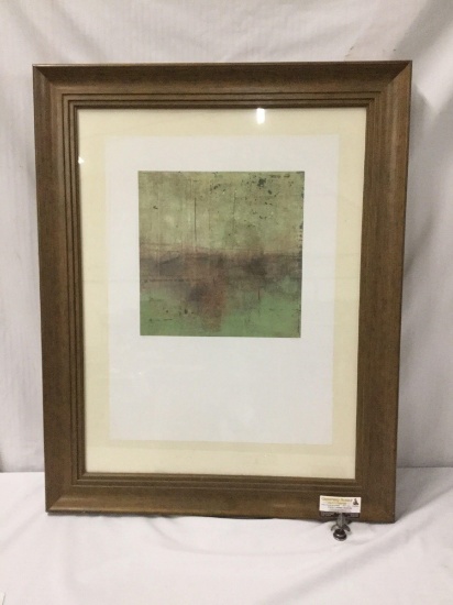 Hand signed & #'d abstract art print in offset frame - signed Y Arteaga 37/450