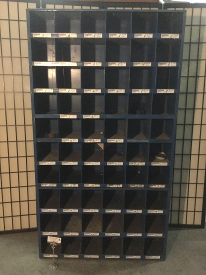 Blue Bowman hardware organizer shelf