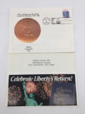 1986 Statue of Liberty enlightening the world centennial celebration official copper seal