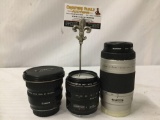 3 lenses - Canon ultrasonic EF 20-35mm & EF 28-105mm, + Minolta AF zoom 75-300 mm