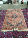 Karastan Medallion Serapi 100% wool rug with intricate floral designs - great colors