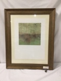 Hand signed & #'d abstract art print in offset frame - signed Y Arteaga 37/450