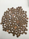 Collection of 167 wheatback pennies