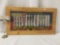 Framed IGT Sea Treasures slot machine glass panel, approx. 24x13x1 inches.