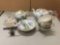 11 piece Japanese hand painted vintage china set.