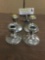 Two pairs of weighted sterling silver candle holders. garden silversmiths and more.