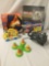 Six toys/games, incl. CH Products Flight Sim Yoke, Risk, Tigger Toy, and more. Approx. 16x10x6