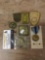 Collection of 7 US military awards. The largest measures approx 3x2 inches.