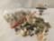 Bag full of seashells, shark teeth, and rocks, approx. 10x8x3 inches.
