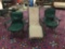 Pair of Sears Hilary camp chairs, and patio recliner. The chair measures approx 21x33x39 inches.