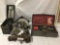 Large collection of hand and power tools, and a trailer hitch.