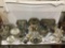 60 + pcs of silver plate and other metal collectibles incl. candle-holders, trays, flatware etc