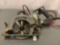 Skillsaw 7 1/4 inch Worm Drive electric saw, HD77, tested and working, approx 12x22 inches