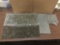 Collection of 5 stone and composite outdoor home decor items.