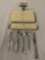 4 place settings of Rogers silver plate flatware in original boxes