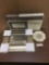 Collection of three modern mirrors. One in original box.