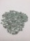 Large collection of jade beads. They weigh 552 grams. The larger beads measure 13mm