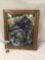 Photo print of cabin in Aspen, Colorado in wood frame.