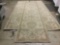 Three white Indian wool rugs with floral patterns from L.G.Sourcing Inc. approx. 96x25 inches each.
