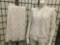 Lacey embroidered outfit w/ long sleeved shirt & skirt. Approx. 13x25 inches.