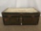 Vintage Military footlocker steamer trunk