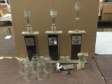 Collection of 3 1967 Puyallup Dragway 1967 class winner trophies and more.