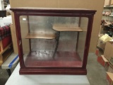 Vintage display case with a tree twig motif. It measures approx 22x20x15 inches.