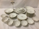 Over 40 pieces of Japanese Kaysons Golden Rhapsody China, incl. cups, plates, etc. some wear,