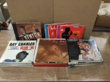 Collection of 50 vinyl LPs, Ray Charles, Kenny Rogers and more! 10 inch records and 12 inch records.