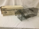 Havaheart Professional galvanized animal cage trap 1079 w/spring loaded door, approx. 34x12x13.5