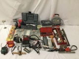 Large collection of hand and power tools, hardware, battery chargers and more. Snap-on and more.