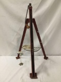 Vintage Blackhawk J-1 tripod mechanical bumper jack. It measures approx 34x22x20 inches.