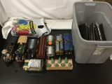 Large lot of 2 battery operated Trains Pacific Intermountain Express engines, cars, track pieces