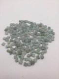 Large collection of jade beads. They weigh 552 grams. The larger beads measure 13mm