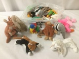 Bag full of 18 TY Beanie Babies, approx. 16x16x10 inches.