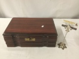 Vintage wooden Nobilis humidor- good condition and mahogany finish