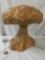 Stout birds eye maple mushroom lamp with nicely burled cap and base - tested and working