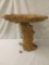 Charming burled birds eye maple birdbath w/ base - wonderful live edge carving style - needs to be