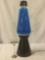 Large oversized lava lamp with blue fluid - tested and working