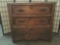 Antique 3 drawer dresser w/ carved & molded detail on drawers, as is mid 1800's - early 1900's