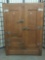 Antique Columbia oak and metal icebox in great condition - see pics