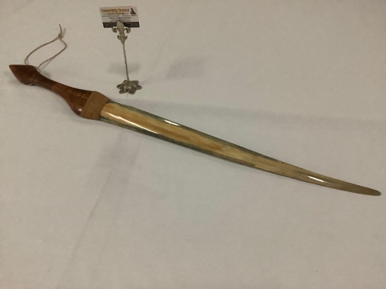 Stunning handmade Hawaiian koa wood sword w/ blue marlin bill blade - valued @ $3000
