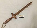 Tikimaster Koa wood Hawaiian sword with tiger shark teeth edge - 26