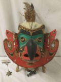2000 Vancouver Island Ditidaht Nation painted Transformation or Shaman Mask by Art Thompson