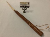 2001 Native Hawaiian Koa wood and bone spear - marked by artist Brian C Allen