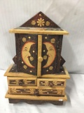 Painted wall hanging jewelry box (Removed from Auction at Consignor Request)